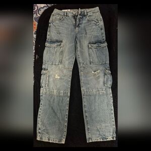 Blue Cargo Jeans